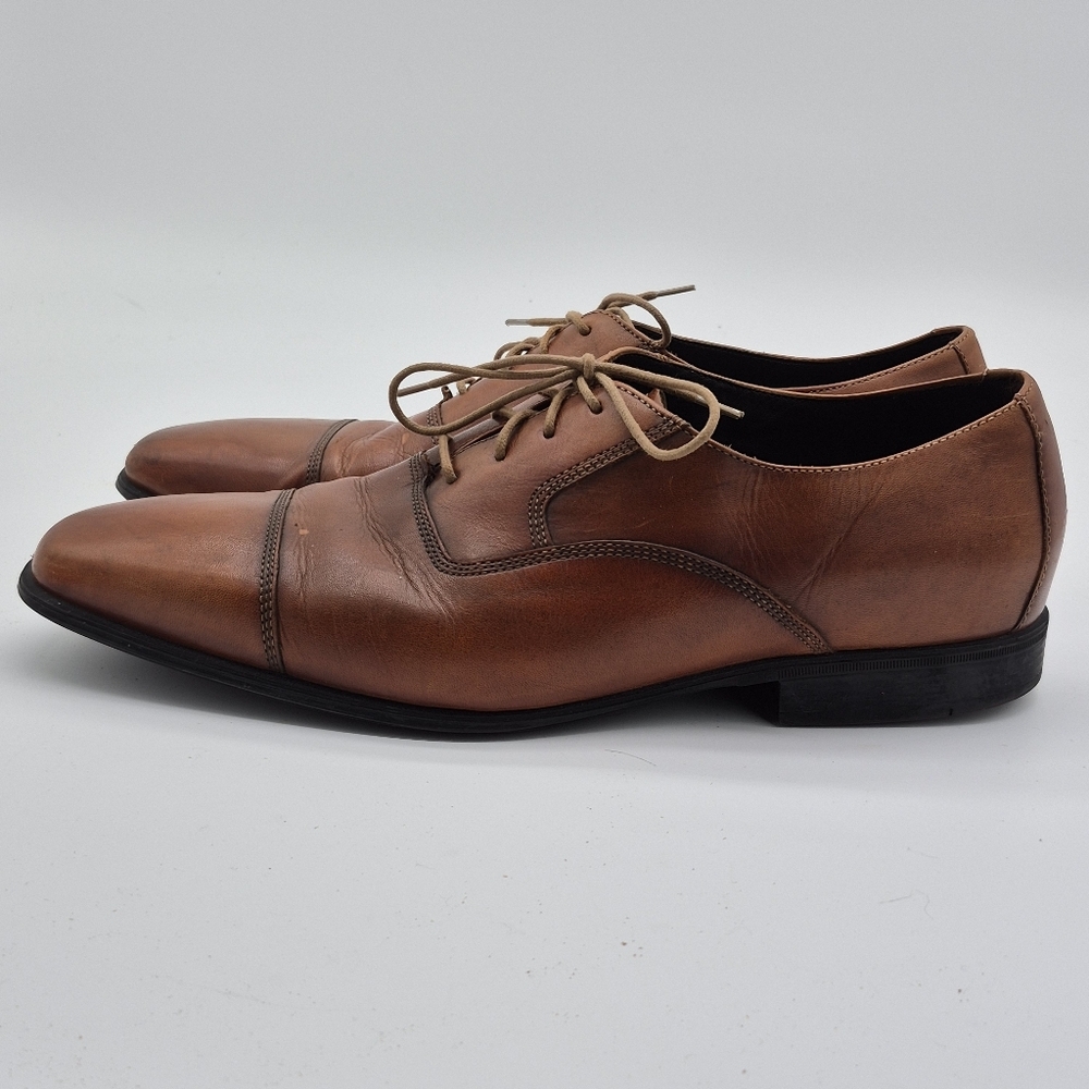 Cole Haan Jefferson Grand Cap Toe Oxford Mens Size 11.5 Shoe Brown Dress Leather - Picture 6 of 10